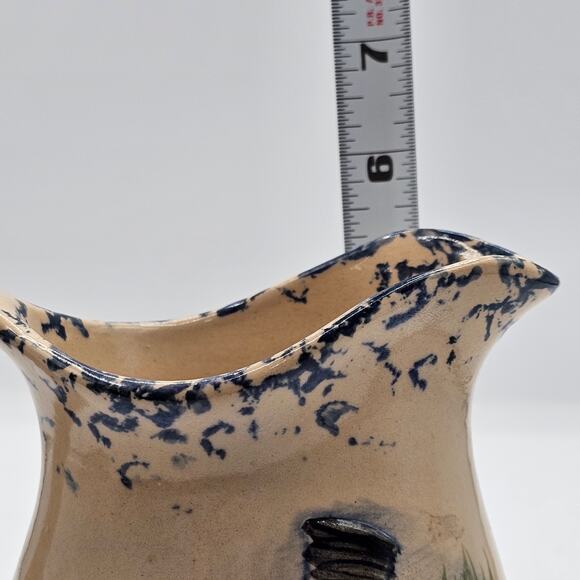 Adorable Holiday Snowman Pitcher - Sandhurst (MN) Stoneware Pottery Collectible - Picture 10 of 10